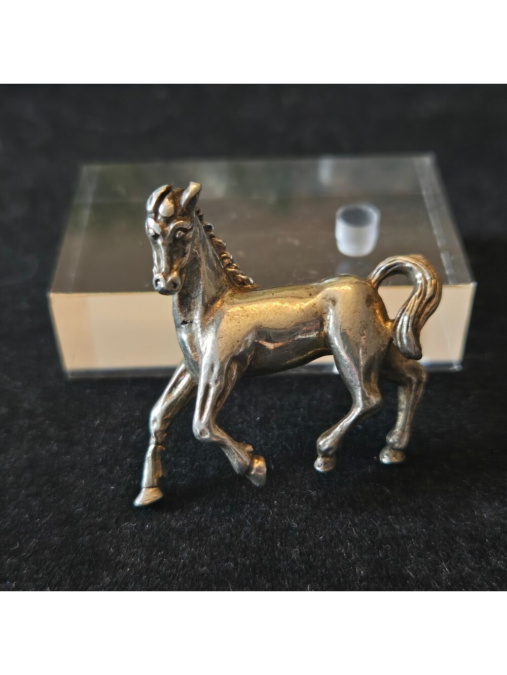 Vintage Beau Sterling Silver Horse Brooch Pin Prancing Stallion Figural 12.93g